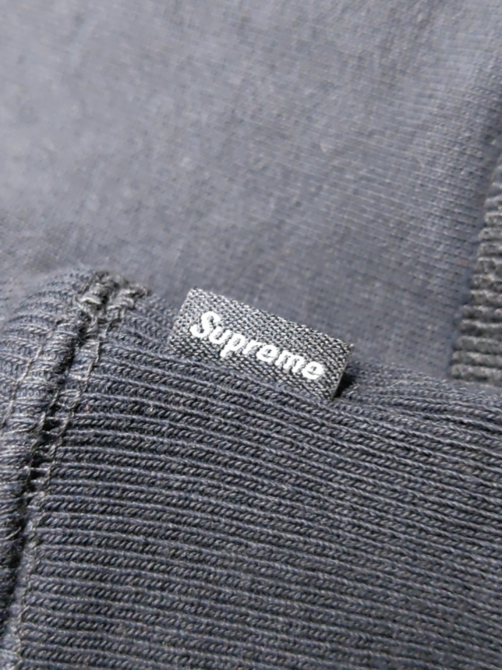 Supreme Black Crewneck Box Logo Cross Hoodie - Men - Picture 4 of 8
